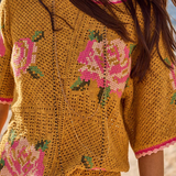 Spell Coastal Granny Top in Mustard
