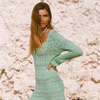 Spell Siesta Pointelle Dress in Seafoam