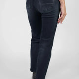 Le Temps Des Cerises Zep Blue/Black Pulp High Asymmetrical Zip Jean