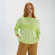 ANDAM Knitted Slouchy Jersey in Amarillo-5