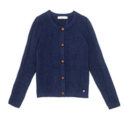 La Petite Etoile Marina Knitted Cardigan with Gold Buttons