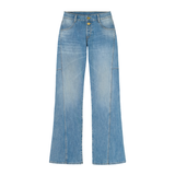 Le Temps Des Cerises Blue Laury Wide Leg Jeans