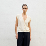 Sita Murt Sleeveless Butter Button-Up Vest