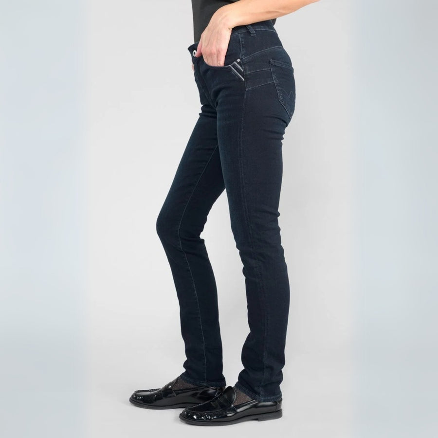 Le Temps Des Cerises Vida Blue/Black Slimfit High Regular Jeans