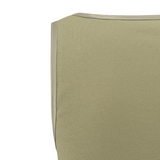 Yaya Soft Green Rib Singlet with Shiny Binding