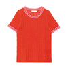 La Petite Etoile Mason Rouge Orange Short Sleeve Pullover