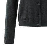 YAYA Oyster Black Textured Cardigan With High Neckline