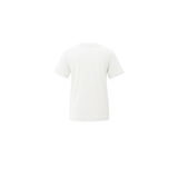 YAYA Early Frost White T-Shirt With Knitted Neckline