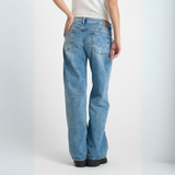 Le Temps Des Cerises Blue Laury Wide Leg Jeans