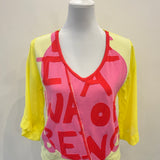 Aldo Martins Amarillo Yellow Niza Printed Loose Fit T-Shirt