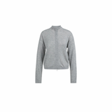 YAYA Iron Grey 99047 Textured Cardigan High Neck