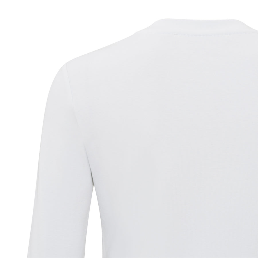 YAYA Pure White Heavy Quality Long Sleeve T-Shirt