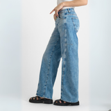 Le Temps Des Cerises Blue Laury Wide Leg Jeans
