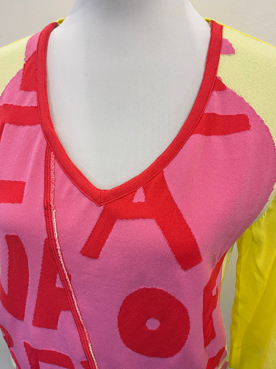 Aldo Martins Amarillo Yellow Niza Printed Loose Fit T-Shirt