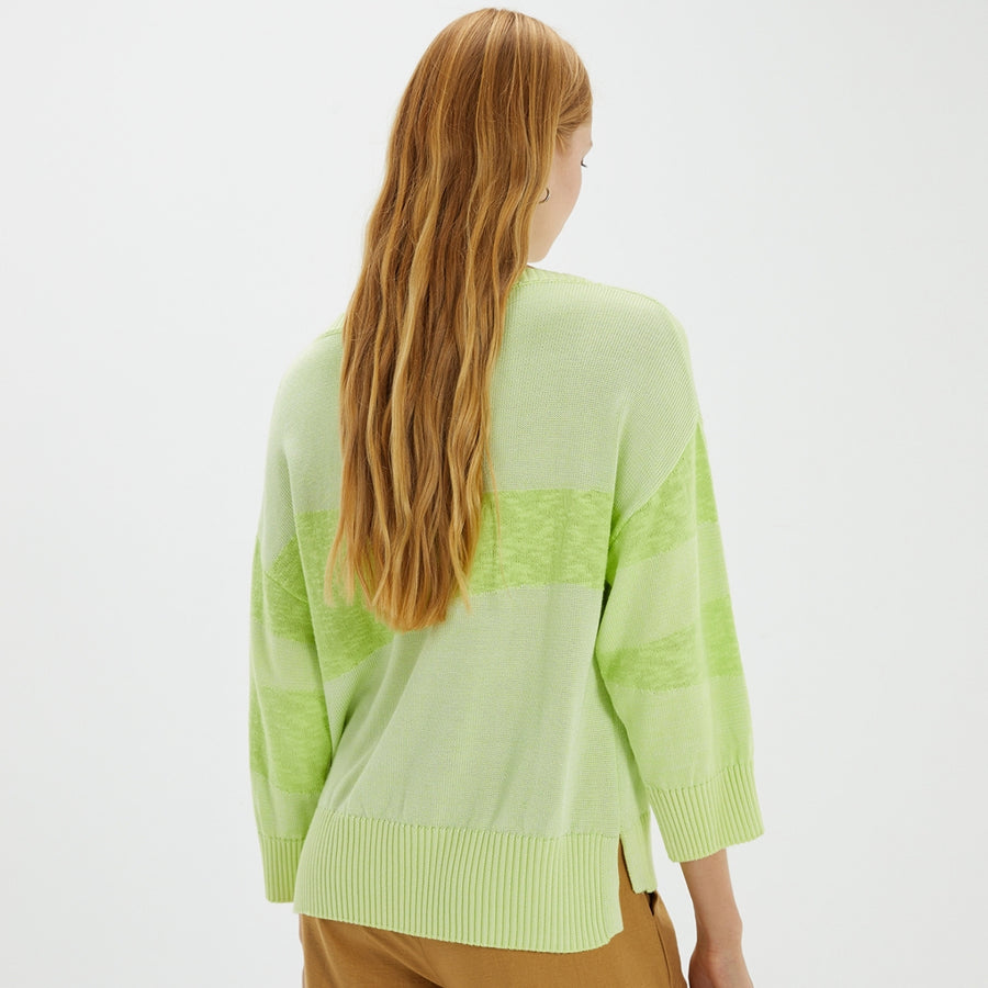 ANDAM Knitted Slouchy Jersey in Amarillo-5