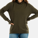 La Petit Étoile Solferino Kaki Sweater