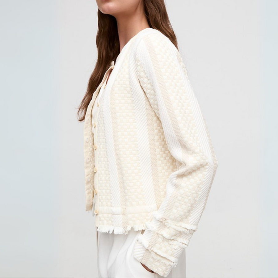 Aldo Martins Crudo Viti Knitted Button Up Jacket