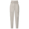 YAYA Faux Leather High Waisted Cargo Trousers in Silver Lining Beige