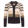 Smashed Lemon Abstract Sand-Multicolour Button-Up Cardigan