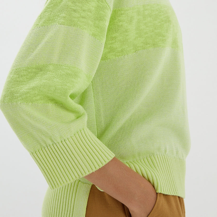 ANDAM Knitted Slouchy Jersey in Amarillo-5