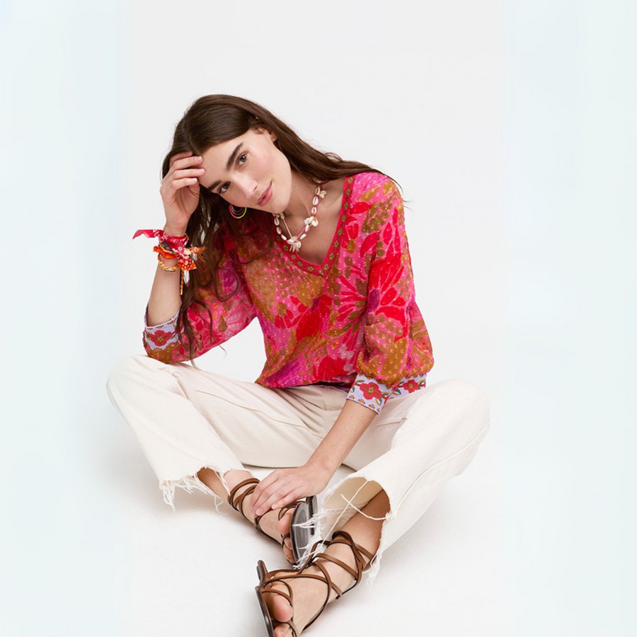 Aldo Martins Nora Multicoloured V-Neck Top