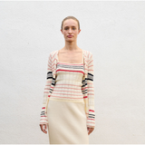 Sita Murt Unique Colour Striped Strappy Knitted Top
