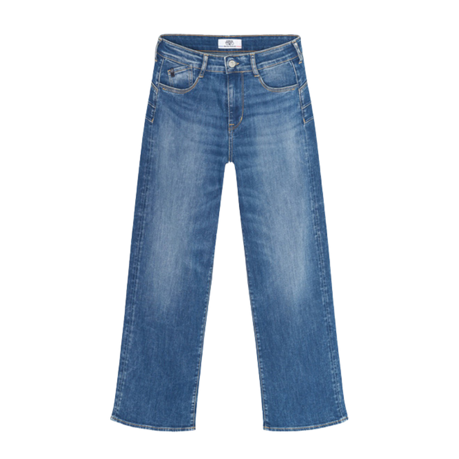 Le Temps Des Cerises Blue Wide Leg Pulp Jean