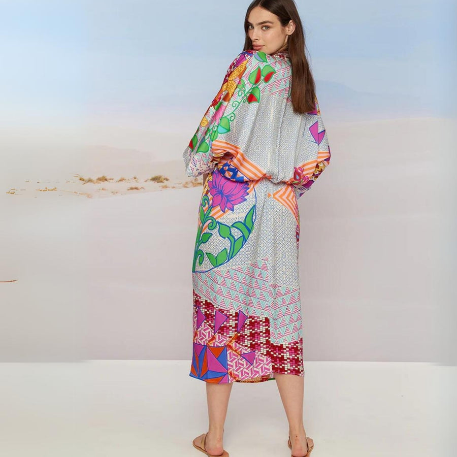 ME369 RANGOLI SOPHIA KIMONO DRESS