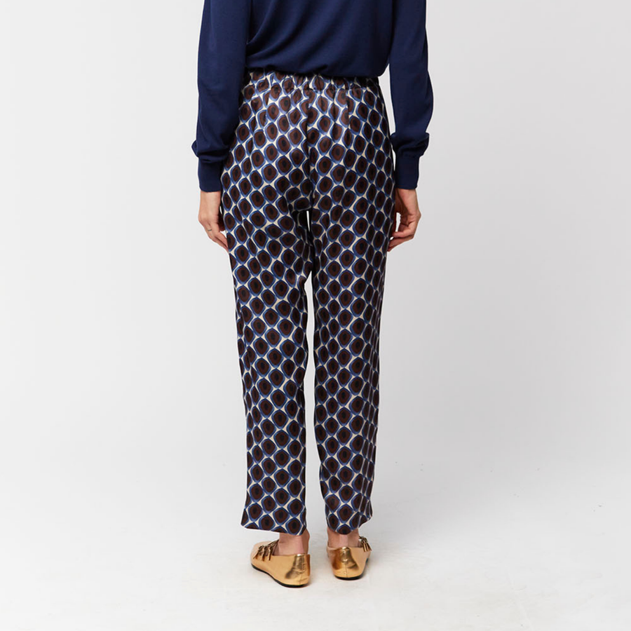 Aldo Martins Blue Aitana Printed Trousers