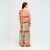 Aldo Martins Lina Colourful Bell Sleeve Long Dress