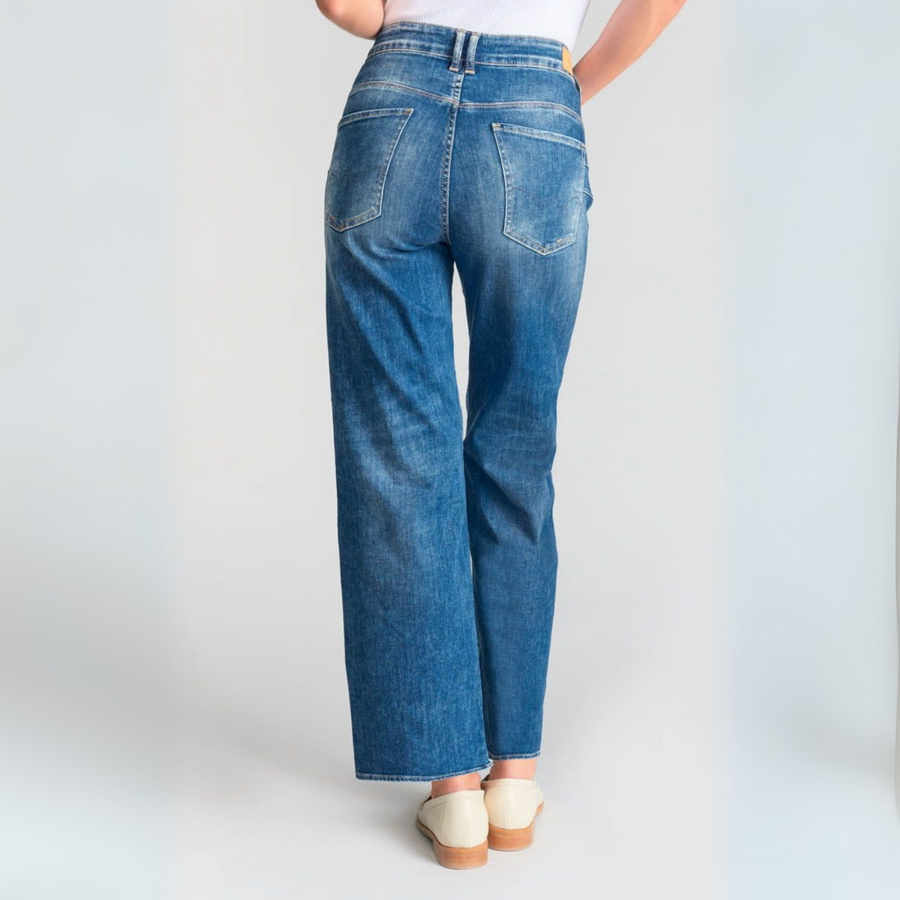 Le Temps Des Cerises Blue Wide Leg Pulp Jean