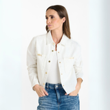 Le Temps Des Cerises White Denim Manuela Jacket