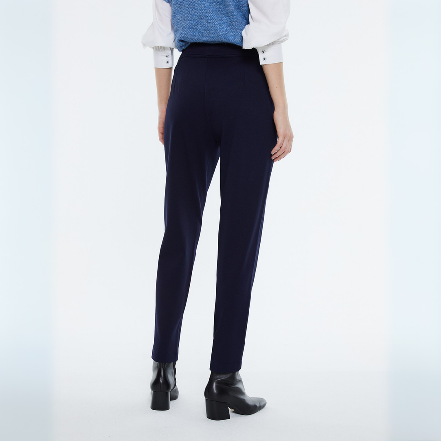 Andam Navy Blue Drawstring Trouser