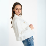 Le Temps Des Cerises White Denim Manuela Jacket