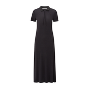 Yaya Phantom Jersey Dress with a Polo Collar
