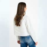 Le Temps Des Cerises White Denim Manuela Jacket