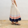 Sita Murt Unique Colour Striped Kitted Skirt