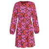 Smashed Lemon Pink Black Multicolour Floral Printed Dress