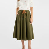 Le Temps Des Cerises Olena Army Skirt