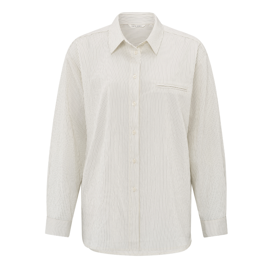 Yaya Phanton Dessin Flowy Pinstripe Shirt