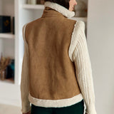 La Petit Étoile Vonnie Camel Sleeveless Jacket