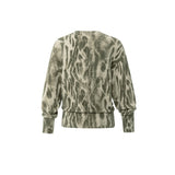 YAYA Pale Khaki Beige Design Sweater With Allover Print