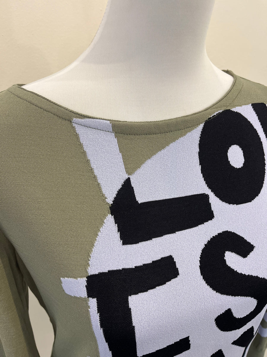 Aldo Martins Ofu Marron Printed Long Sleeve Top