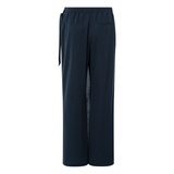 Yaya Total Eclipse Blue Jersey Trousers with a Sheer Front Wrap