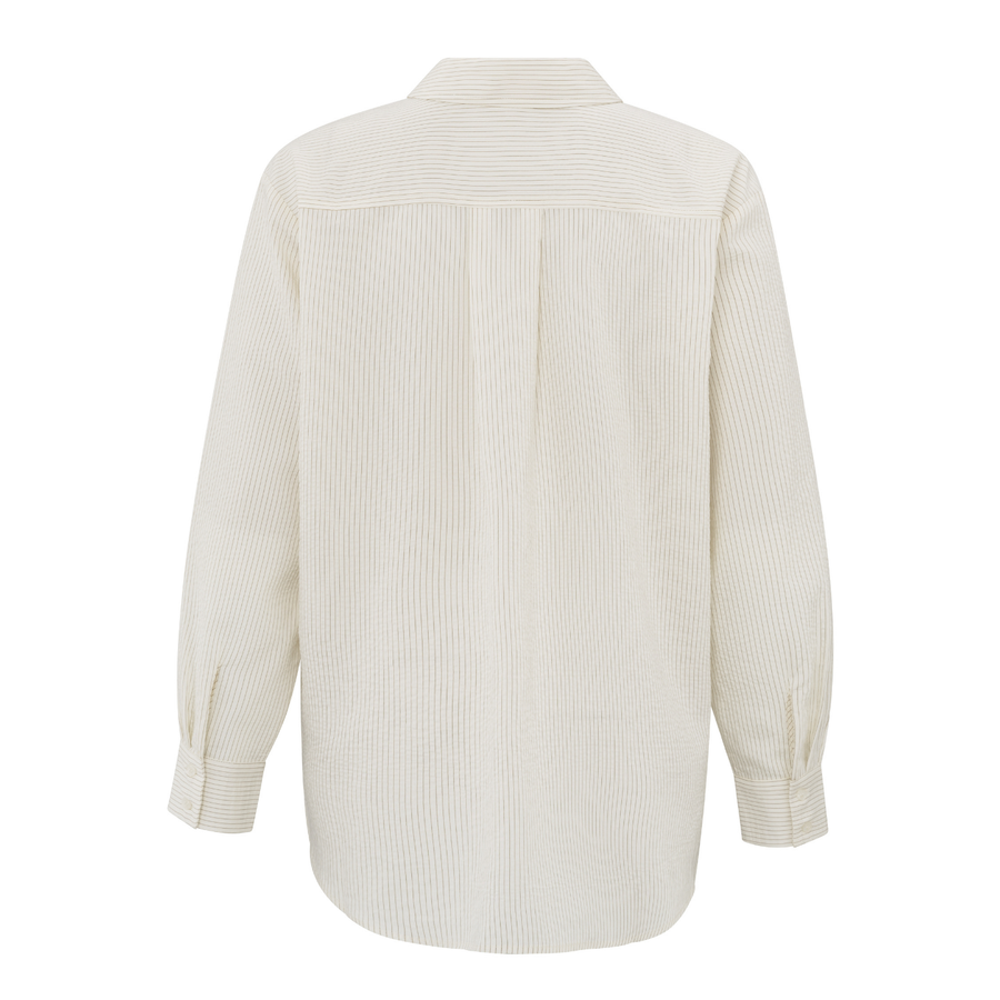 Yaya Phanton Dessin Flowy Pinstripe Shirt