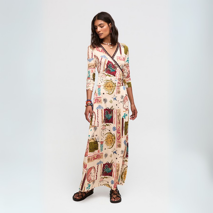 Aldo Martins Kamila Print Long Dress
