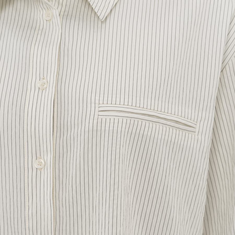 Yaya Phanton Dessin Flowy Pinstripe Shirt