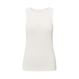 Yaya Off White Singlet with Rib Edge