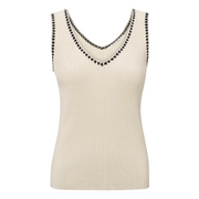 Yaya Summer Sand Rib Tanktop with Fun Details on the Edges