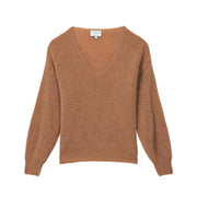 La Petit Etoile Malaly V-Neck Sweater in Caramel